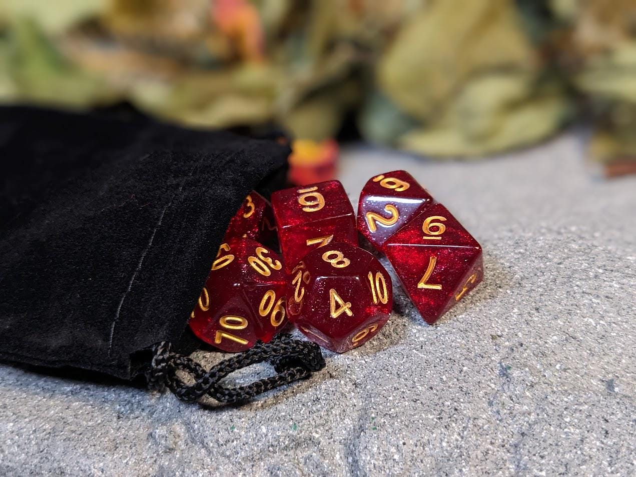 Glitter Acrylic DND Dice Set