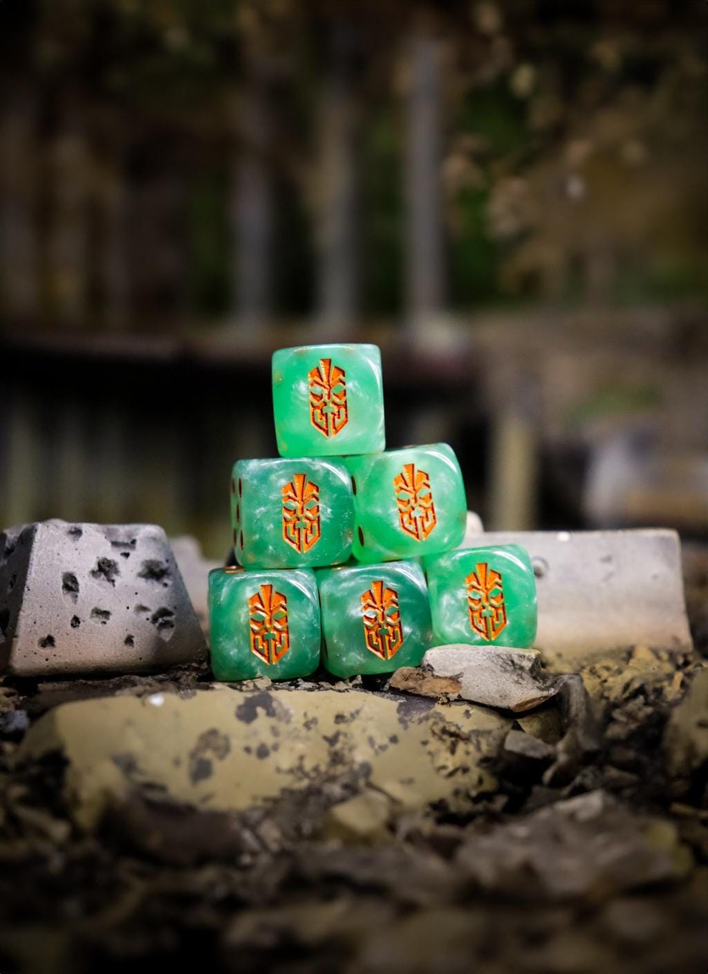 Thu League Dwarven Dice 16mm Inspired by Sci-Fi 10x