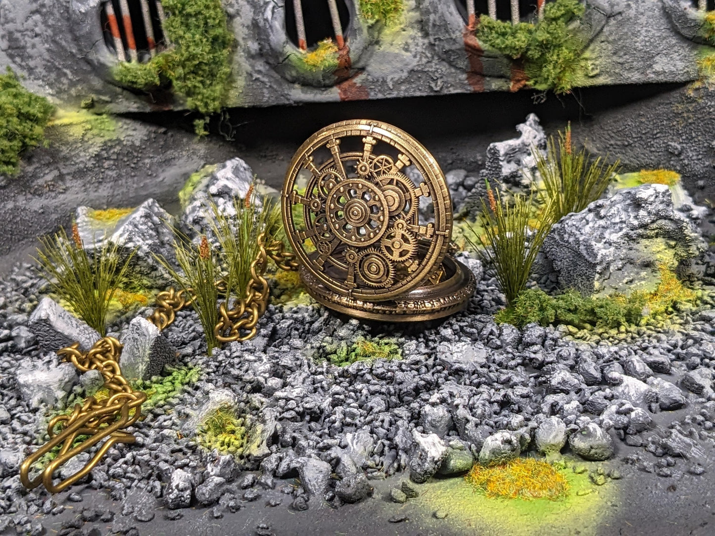 Pocket Watch Gear Mini Metal D&D Dice Set