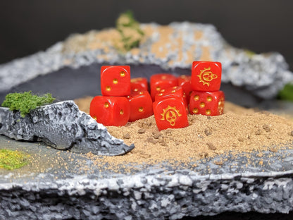 Death Mask Dice 16mm Inspired by Sci-Fi 10x