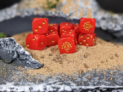 Death Mask Dice 16mm Inspired by Sci-Fi 10x