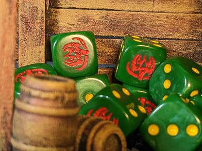 Sinister Slavers Dice 16mm Inspired by Sci-Fi 10x