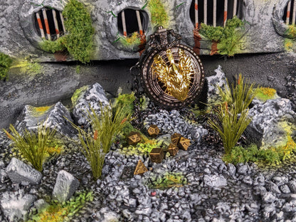 Pocket Watch Valkyrie Mini Metal D&D Dice Set