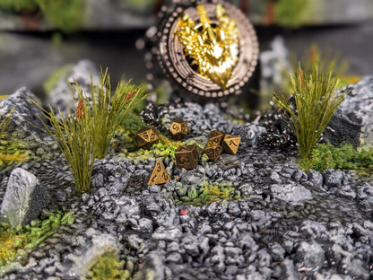 Pocket Watch Valkyrie Mini Metal D&D Dice Set