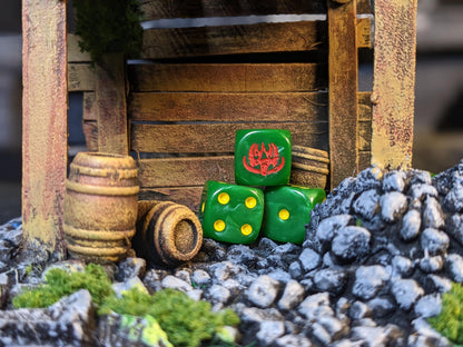 Sinister Slavers Dice 16mm Inspired by Sci-Fi 10x