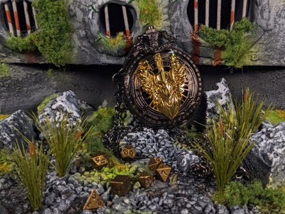 Pocket Watch Valkyrie Mini Metal D&D Dice Set