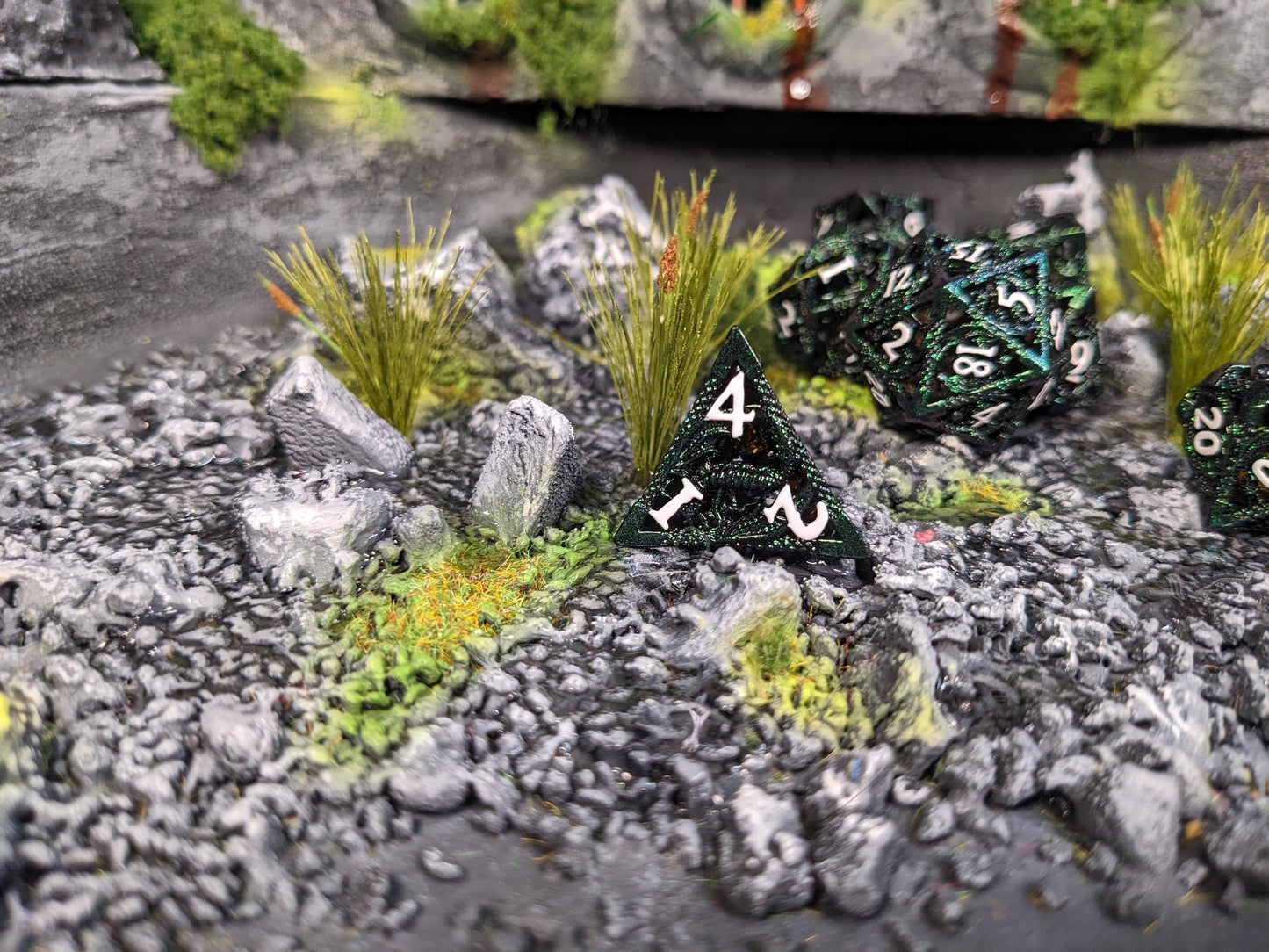 Sage Hollow Dragon Metal D&D Dice Set