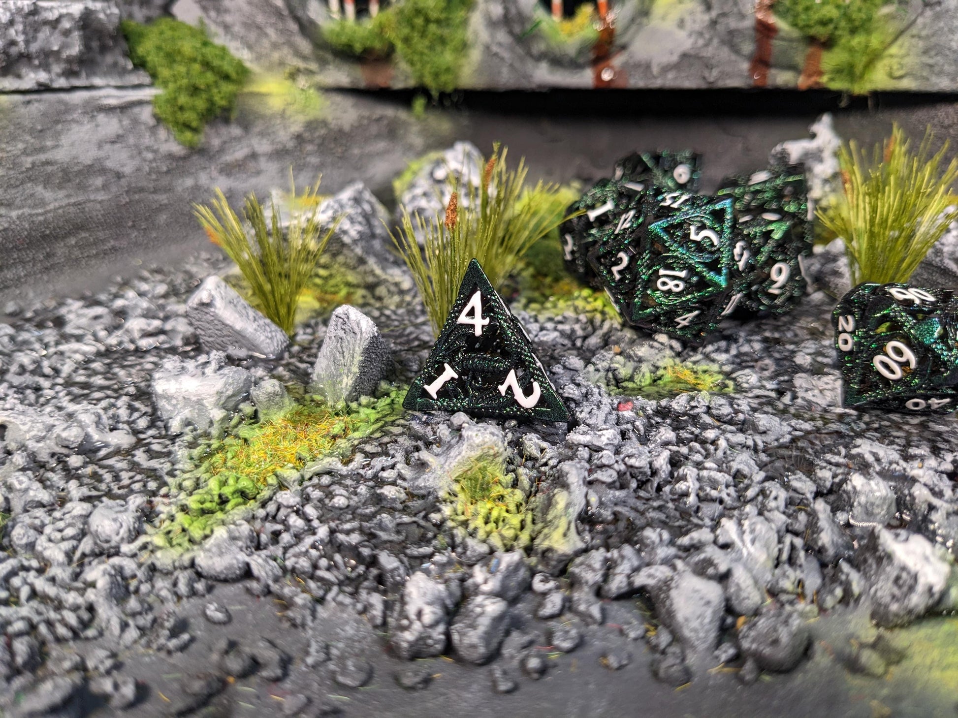Sage Hollow Dragon Metal D&D Dice Set