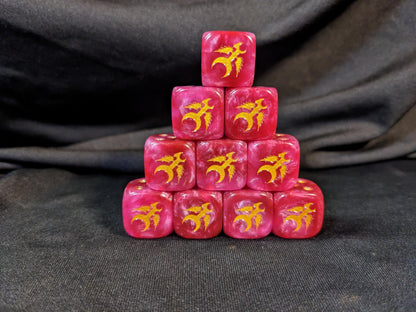 Beautiful & Terrible Dice 16mm Inspired by Sci-Fi 10x