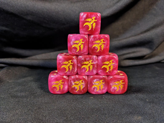 Beautiful & Terrible Dice 16mm Inspired by Sci-Fi 10x