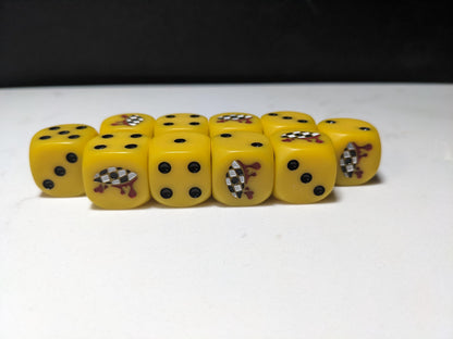 16mm Dice - Lamenting Eye Inspired by Sci-Fi 10x