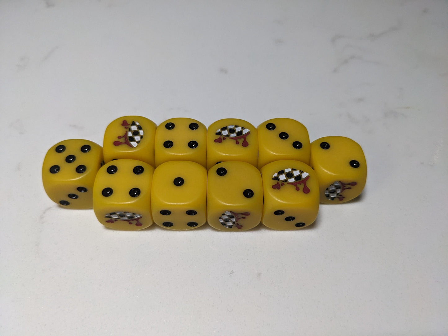 16mm Dice - Lamenting Eye Inspired by Sci-Fi 10x