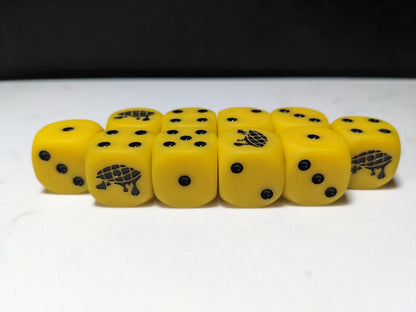 16mm Dice - Lamenting Eye Inspired by Sci-Fi 10x