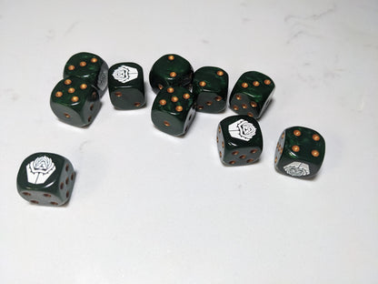 16mm Dice - Fallen Lion Inspired by Sci-Fi 10x
