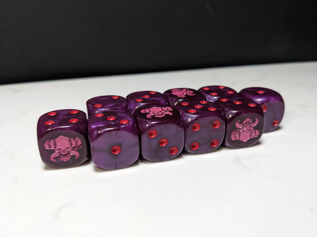 16mm Dice - The Dark Prince Inspired by Sci-Fi 10x