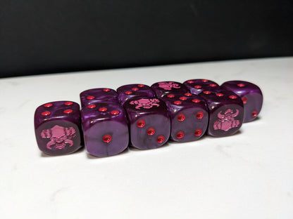 16mm Dice - The Dark Prince Inspired by Sci-Fi 10x