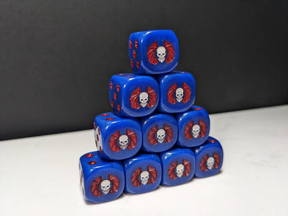 16mm Dice - Lords of Darkness Inspired by Sci-Fi 10x