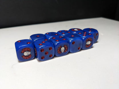 16mm Dice - Lords of Darkness Inspired by Sci-Fi 10x