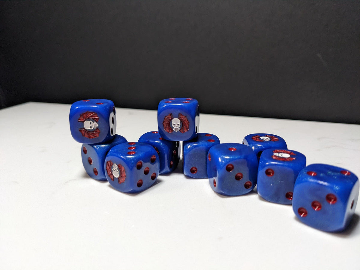 16mm Dice - Lords of Darkness Inspired by Sci-Fi 10x