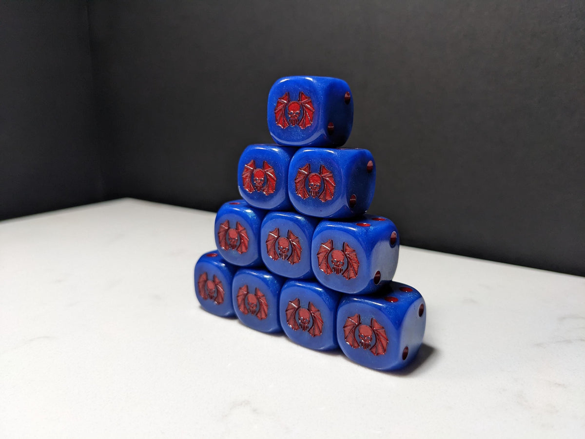 16mm Dice - Lords of Darkness Inspired by Sci-Fi 10x