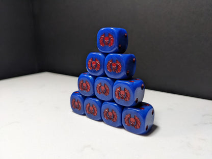16mm Dice - Lords of Darkness Inspired by Sci-Fi 10x
