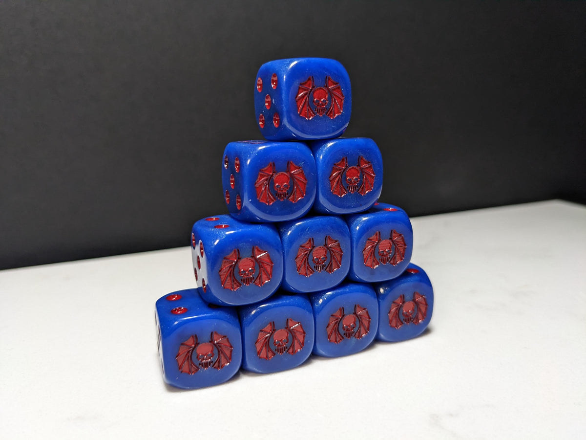 16mm Dice - Lords of Darkness Inspired by Sci-Fi 10x