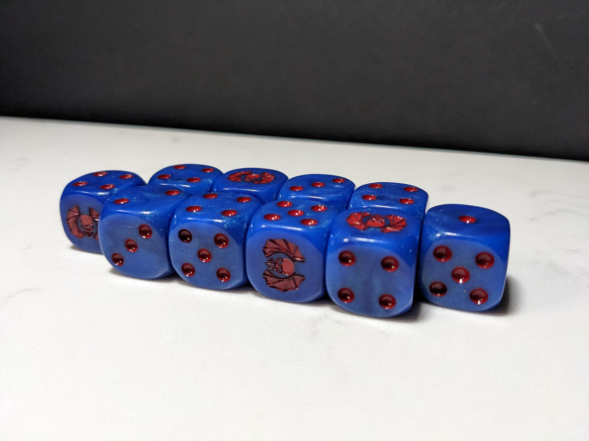 16mm Dice - Lords of Darkness Inspired by Sci-Fi 10x