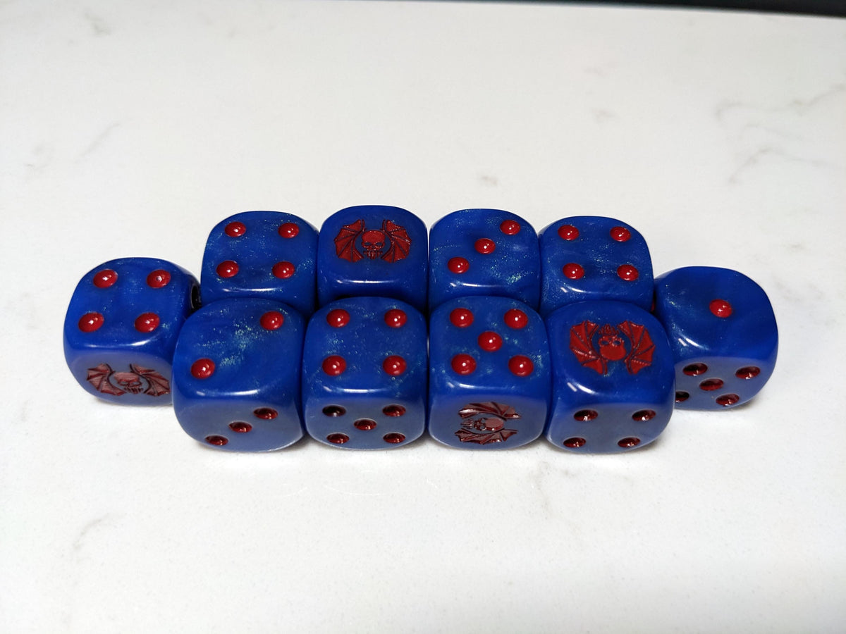 16mm Dice - Lords of Darkness Inspired by Sci-Fi 10x