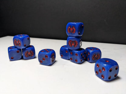 16mm Dice - Lords of Darkness Inspired by Sci-Fi 10x