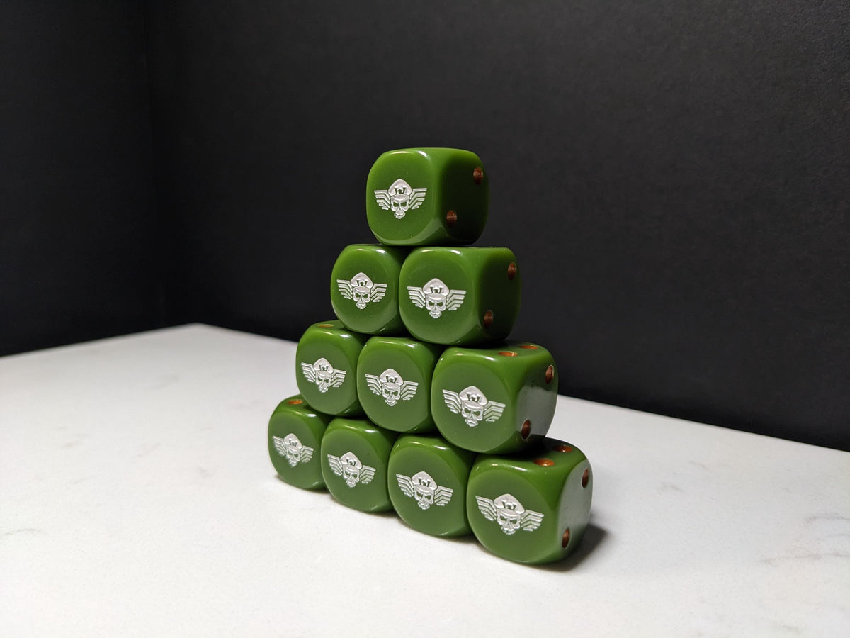 16mm Dice - Army of Mankind Inspired by Sci-Fi 10x
