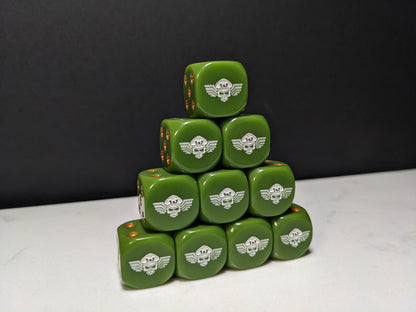 16mm Dice - Army of Mankind Inspired by Sci-Fi 10x