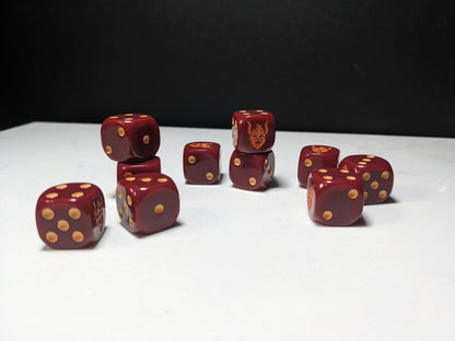 16mm Dice - Dark Heralds Inspired by Sci-Fi 10x
