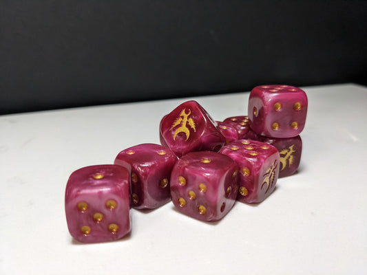 16mm Dice - Beautiful & Terrible Cult Inspired by Sci-Fi 10x