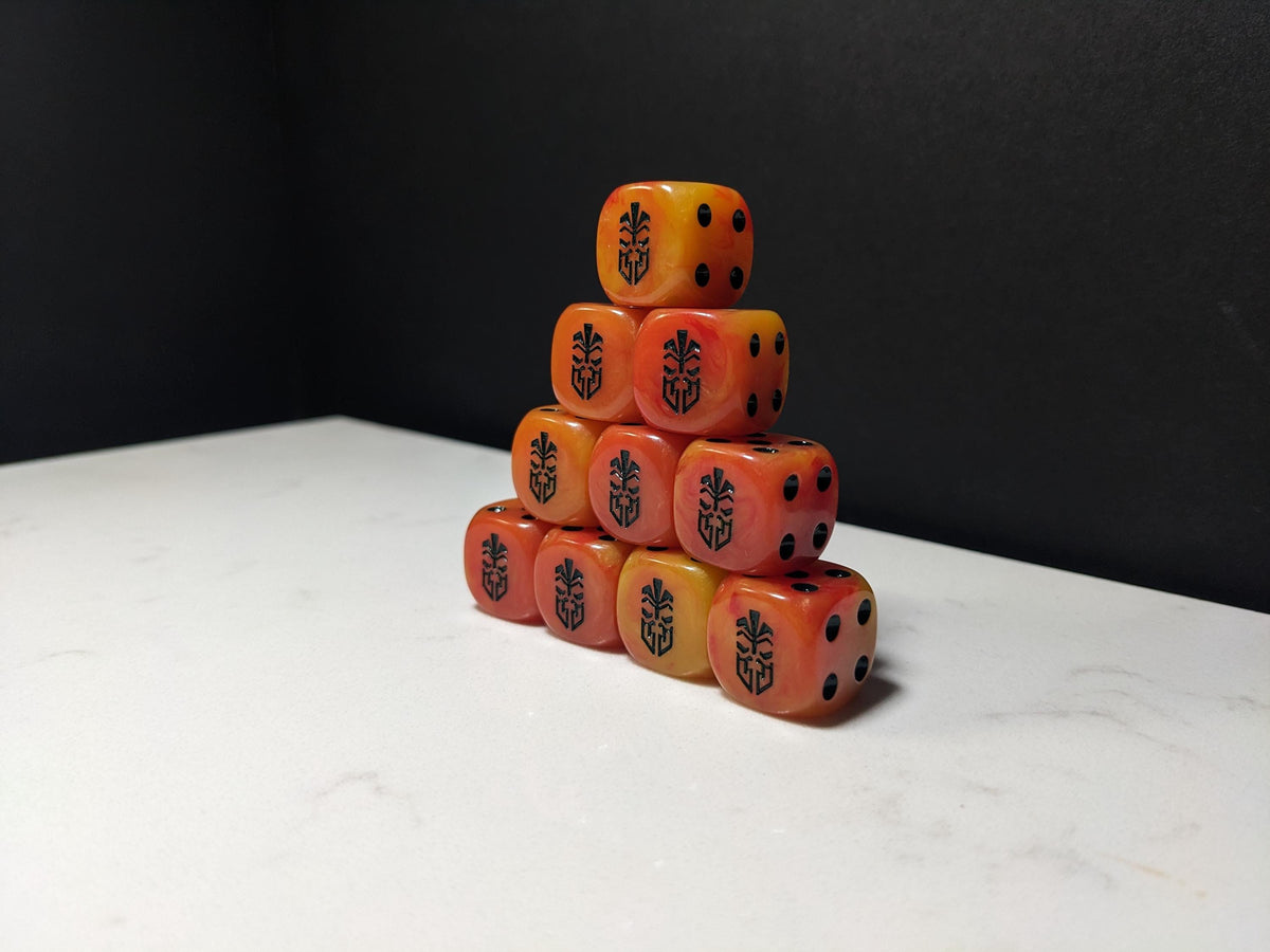 16mm Dice - Dwarven Inspired by Sci-Fi 10x