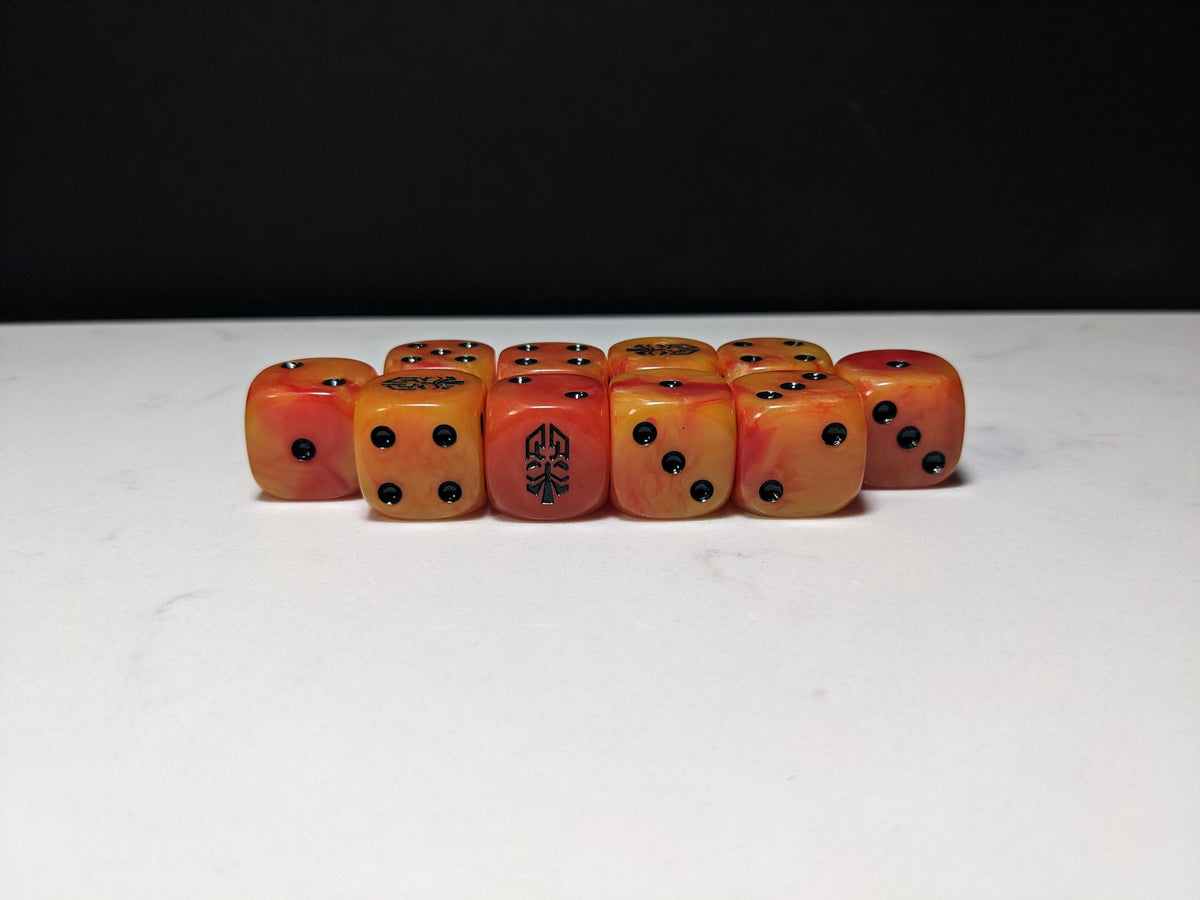 16mm Dice - Dwarven Inspired by Sci-Fi 10x