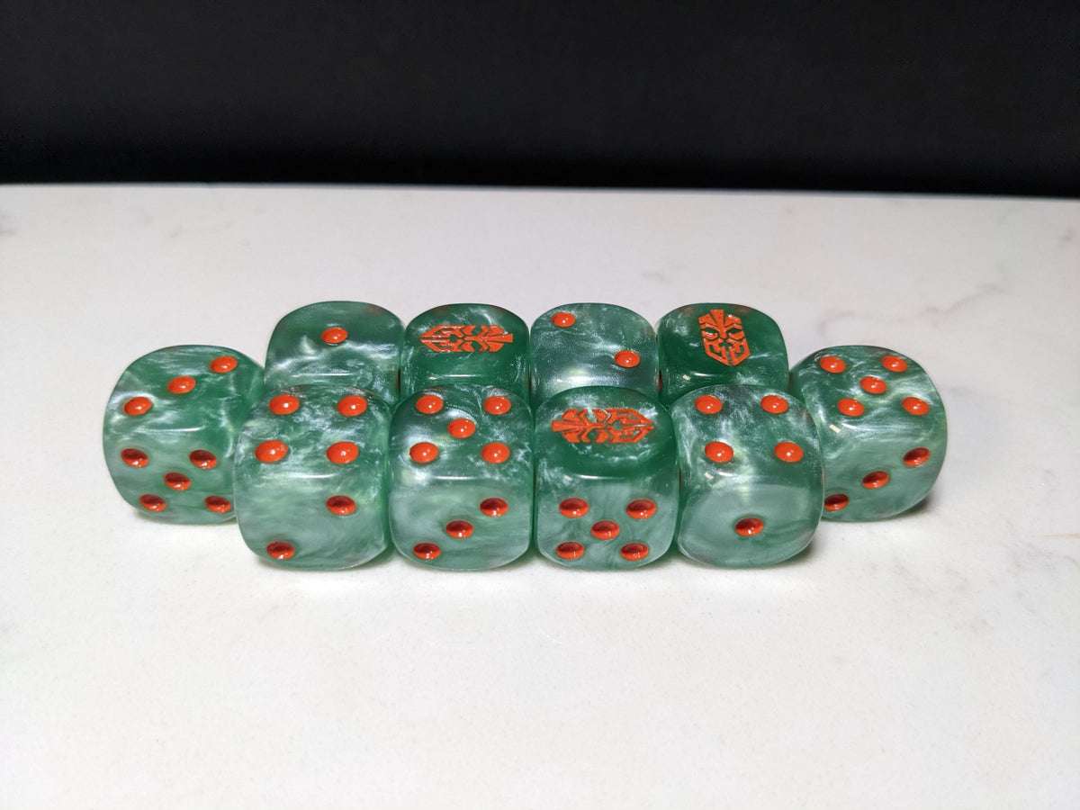 16mm Dice - Dwarven Thu League Inspired by Sci-Fi 10x