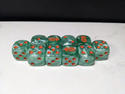 16mm Dice - Dwarven Thu League Inspired by Sci-Fi 10x