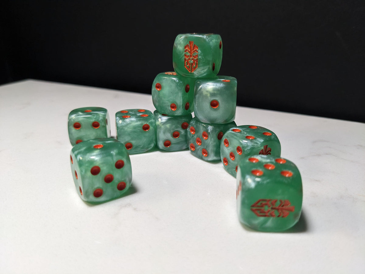 16mm Dice - Dwarven Thu League Inspired by Sci-Fi 10x