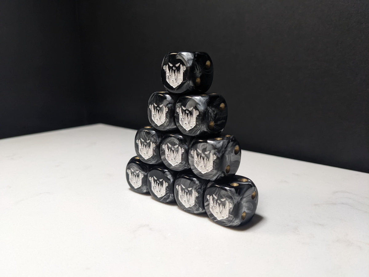 16mm Dice - Iron Jaw Inspired by Sci-Fi 10x
