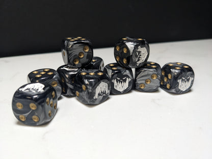 16mm Dice - Iron Jaw Inspired by Sci-Fi 10x