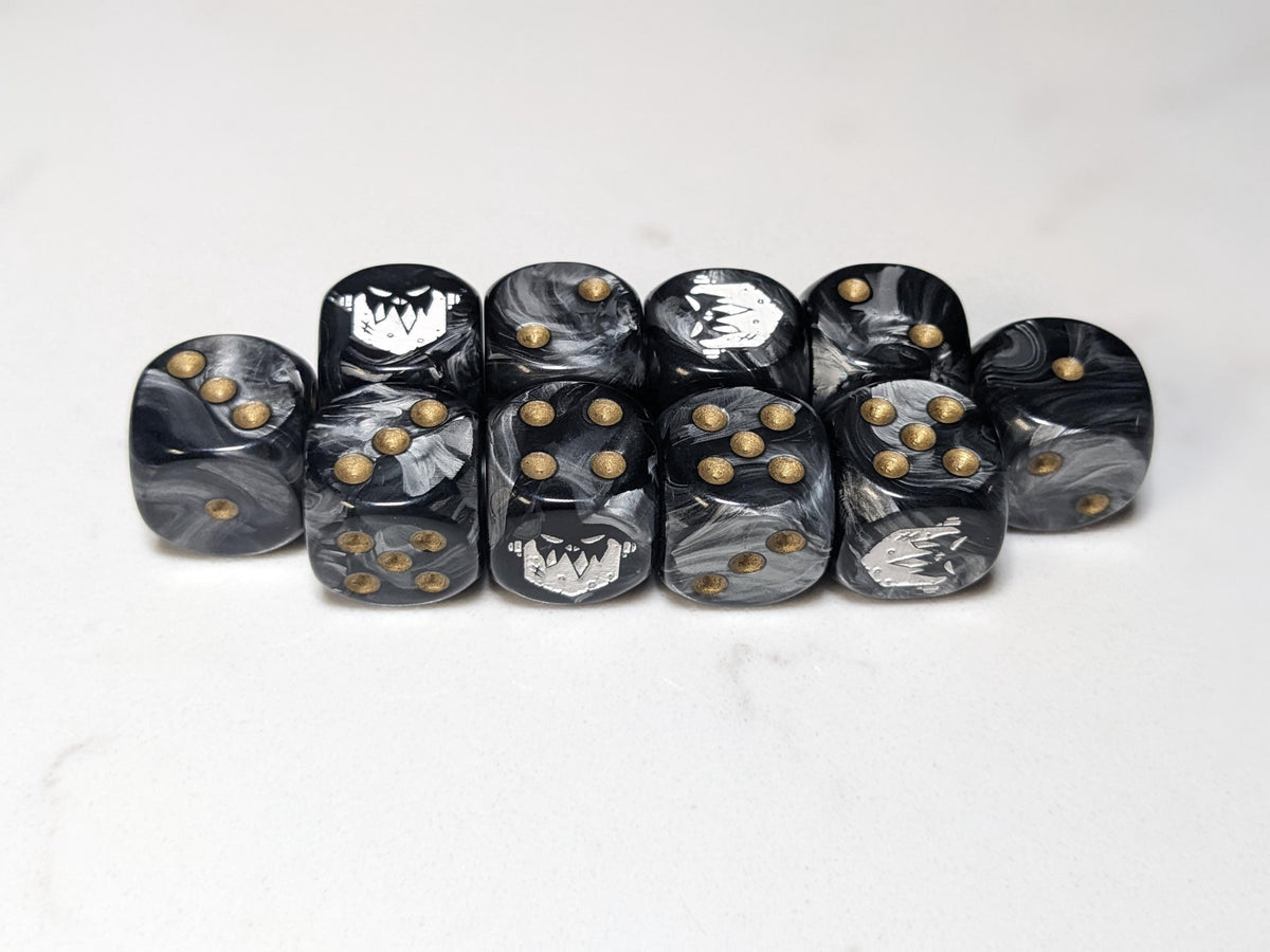16mm Dice - Iron Jaw Inspired by Sci-Fi 10x