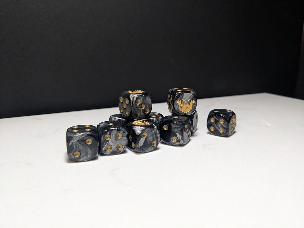 16mm Dice - Iron Jaw Inspired by Sci-Fi 10x