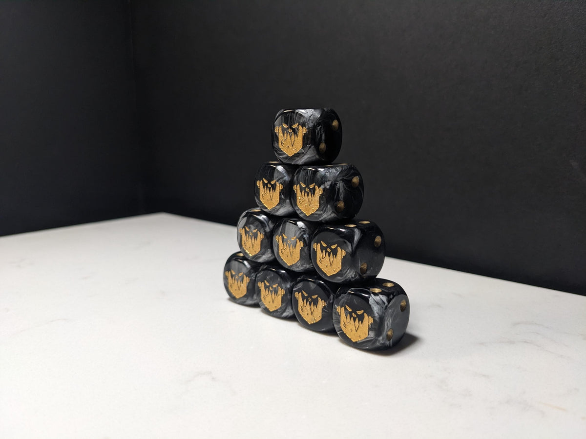 16mm Dice - Iron Jaw Inspired by Sci-Fi 10x