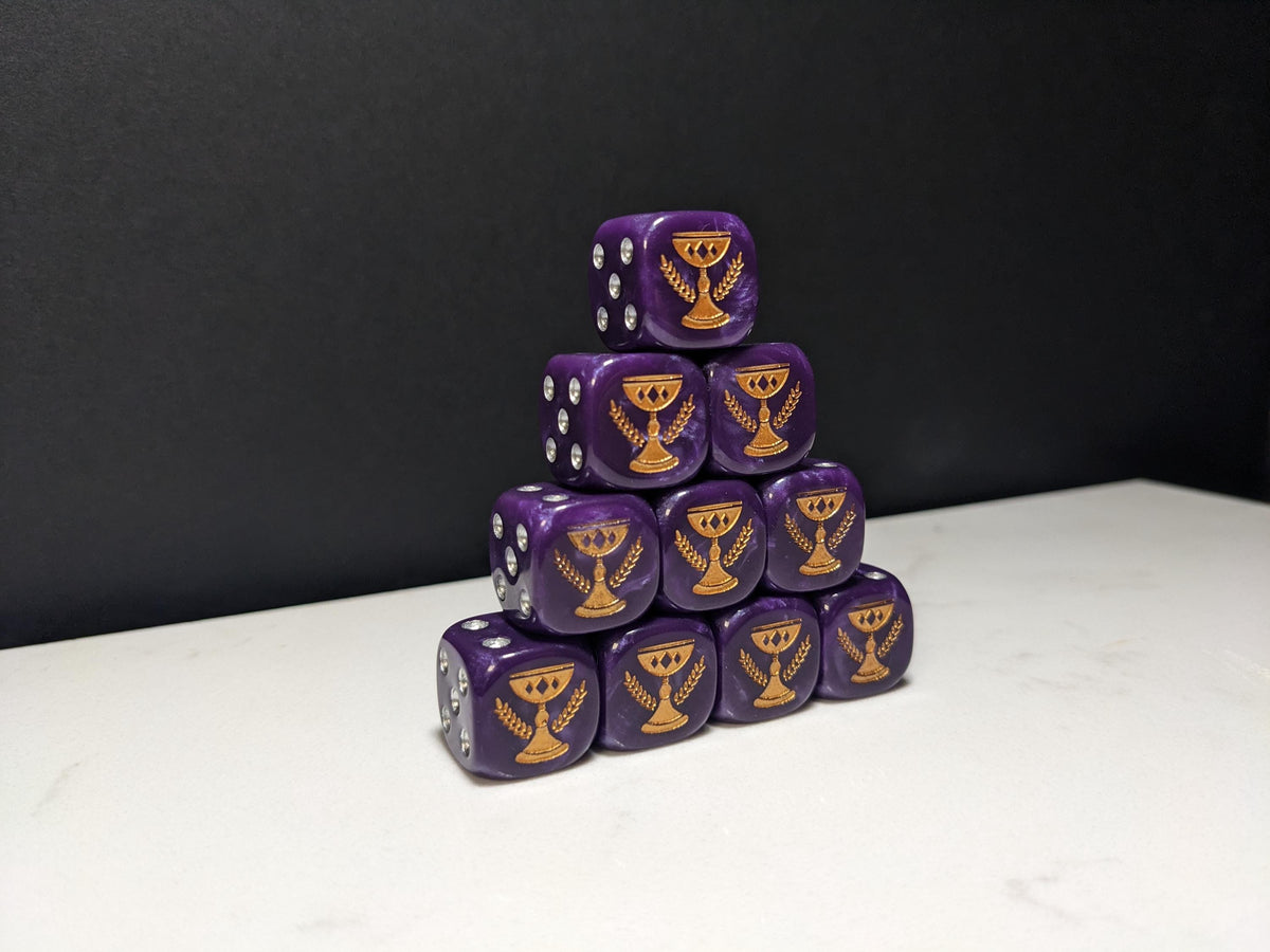 16mm Dice - Imperial Chalice Inspired by Sci-Fi 10x