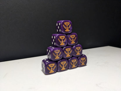 16mm Dice - Imperial Chalice Inspired by Sci-Fi 10x