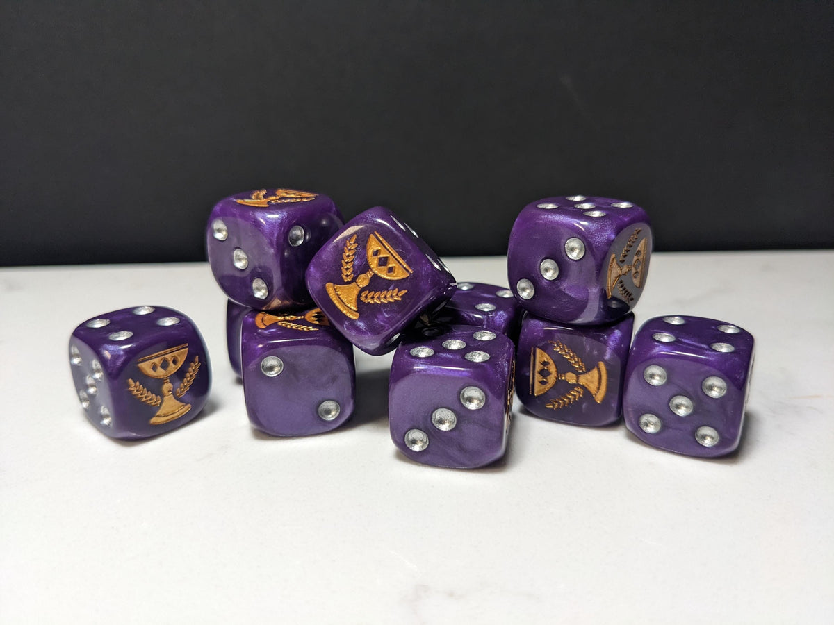 16mm Dice - Imperial Chalice Inspired by Sci-Fi 10x