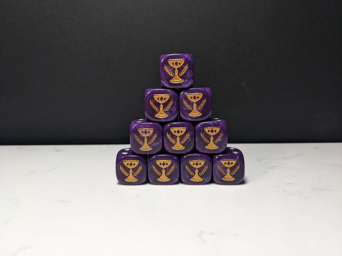 16mm Dice - Imperial Chalice Inspired by Sci-Fi 10x