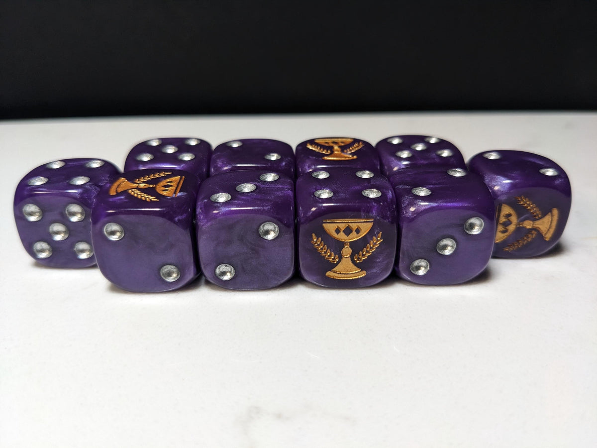 16mm Dice - Imperial Chalice Inspired by Sci-Fi 10x