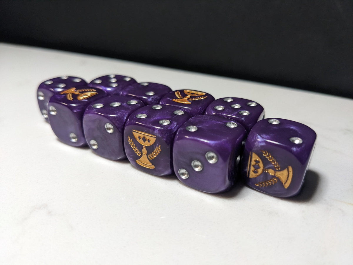16mm Dice - Imperial Chalice Inspired by Sci-Fi 10x