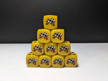 16mm Dice - Lamenting Eye Inspired by Sci-Fi 10x